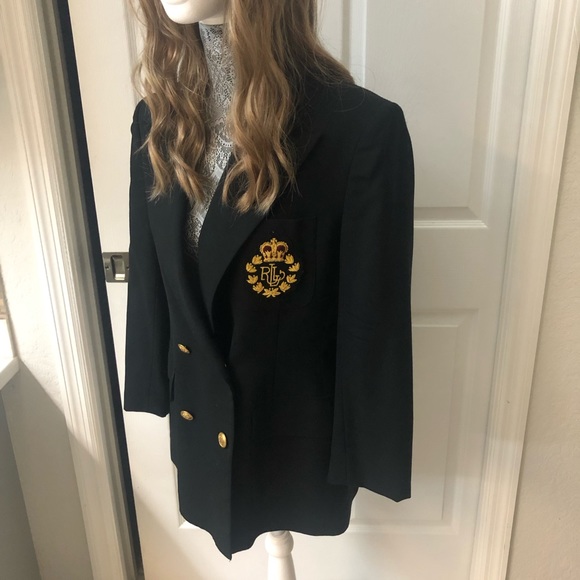 LAUREN RALPH LAUREN BLAZER 100% wool. Sz 8 vintage - Picture 3 of 8